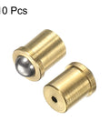 Top Shelf Brass Ball Spring Plungers Ten Pack Four By Five Millimeters With Super Tight Grip showcasing two brass plunger balls.