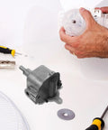 Rocker Gear Replacement For Electric Oscillating Fans With Wind Flow Heavy Duty Fan Gear, aluminum alloy, in a repair setup.