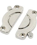 Sturdy Zinc Alloy Cabinet Hinges Table Connector for Furniture No Fuss Install With Screws lightweight desk bracket in silver