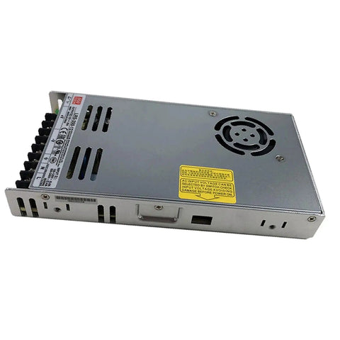 Beefy 350W 12V Single Output Power Supply for Industrial Automation and CNC Machines, metal chassis, vented top view