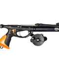 Beast Mode Viper Pro DS Speargun For Spearfishing Pneumatic Gun With Aluminum Barrel And Vertical Spiro Reel 120cm anodized frame close-up