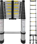 Telescoping Ladder Workhorse for DIY and Home Projects lightweight aluminum extendable collapsible with adjustable steps