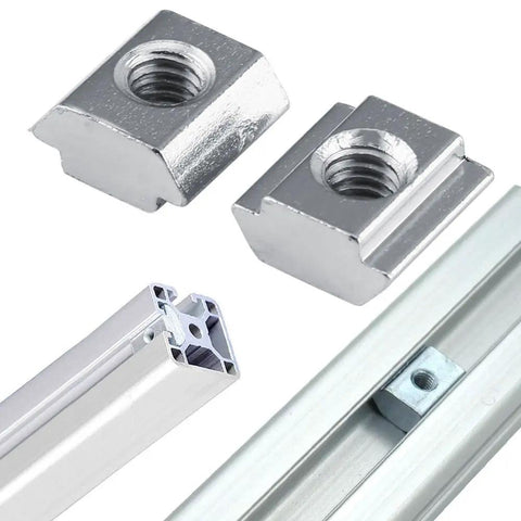 2020 Series Aluminum Profile Connector Set For 6mm Slot Extrusions With Corner Brackets T Slot Nuts And M5x8mm Hex Bolts