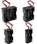 Kickstart Your Diy Electronics Projects With This Solid Gear Four Pack Aa Battery Holder Case Kit featuring 3V 6V 9V 12V options and pre-attached wires.