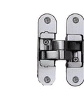 Hidden Cross Hinge For Wooden Doors And Cabinets 3D Adjustable 180 Degree Invisible Butt Hinge Flat Folding Design With Concealed Hardware