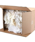 Reclaimed White Cotton Shop Rags 25 Lb Box, 18 Inch Towels, Bulk Cleaning Towels for Dusting Polishing Staining, Garage Or Workshop Use