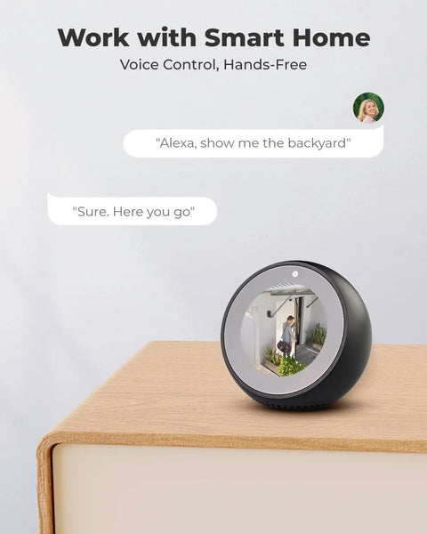 Indoor Wireless Security Camera With Battery Power No Hub Needed 3MP Night Vision Smart Human And Vehicle Detection Local