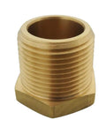 Brass Pipe Fitting Hex Bushing Set NPT Male To Female Adapters Kit close-up showing threading and hex shape.