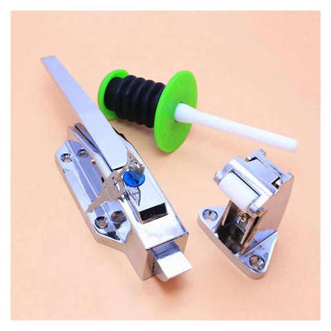 Beefy Heavy Duty Industrial Freezer Door Handle Kit With Cam Lift Latch Oven Hinge Knob Lock and Cold Storage Hardware Pull