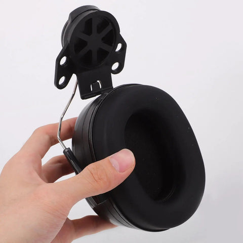 Tough As Nails Hard Hat Compatible Earmuffs With Straight Up Solid Noise Blocking For Active Construction Zones That Seriously Protect Your Ears During Long Shifts