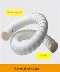 No Sweat Solder Fume Extraction Arm With Flexible Ducting For Industrial Ventilation And Welding Smoke Capture Smooth Positioning Design heavy-duty white universal joint pipe for fume extraction.