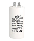 Run Capacitor 35uF 450V AC CBB60 For Air Compressors Water Pumps And Motors Cylindrical 92x44mm Design