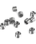 Complete 30 Piece Thread Repair Kit With Stainless Steel Inserts And Pro Grade Installation Tools For Auto And Engine Restoration, Fix Damaged Threads In Steel Cast Iron And Aluminum, Includes Tap Drill Bit Wrench And More. stainless steel thread inserts shown on white