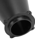 Close-up of Focket Portable Cyclone Dust Collector hose adapter, black plastic, designed for connecting to wet dry vacs effectively.
