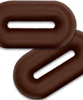 Horse Martingale Stopper Rubber Rein Stopper Must Have Set For Running And Standing Martingales, brown pair close-up