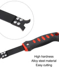 Gypsum Board Cutter With Rubber Handle And 55 Manganese Steel Blade For Fast Clean Cuts On Gypsum Cement Board Acrylic And Plexiglass Plates For Pro DIYers, black and red handle