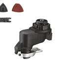 Matrix Oscillating Tool Attachment With Tool Free Blade Release shown with various accessory pieces