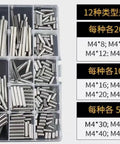 Dowel Marker Pins Set In Stainless Steel 304, 140 Pieces M4 Locating Assortment Kit for Industrial Mold in box