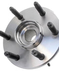 Front view of Front Wheel Bearing And Hub Assembly 515036 Direct Fit Fits Cadillac Escalade Silverado with six lug bolts