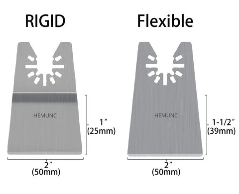 Universal Fit Oscillating Multitool Scraper Blades Set With Ten Rigid Blades And Two Flexible Blades For Carpet Adhesives And Tile Adhesives Silver Finish Great For Quick Cut Scraping