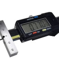 Depth Gauge Vernier Caliper 0-30mm With Pro Grade Display, 85mm wide measuring surface, shown with rod extended, USB data transfer capability