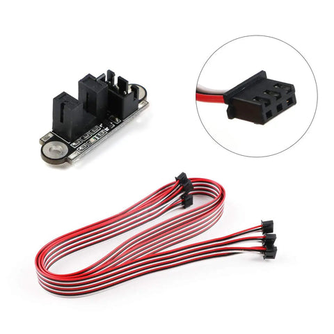 Six Pack Optical Endstop Switches With 1M Cable For 3D Printers Photoelectric Light Control Limit Switch Module, close-up view