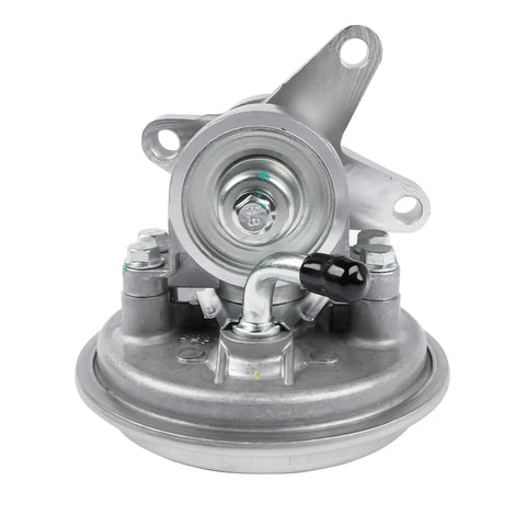 Heavy Duty Vacuum Pump Replacement For Ford F-150 F-250 F-350 E-Series Econoline 7.3L Idi Diesel 1992-1993 OEM silver unit close-up