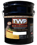California Redwood Low Voc Exterior Wood Stain For Decks And Fences Providing Sick Hella Durable Uv And Water Resistance In a five gallon bucket.