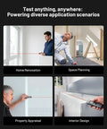 Compact Rechargeable Digital Laser Distance Meter With Backlit Display Delivers Quick 0.2 Second Measurements And Pinpoint One Sixteenth Inch Accuracy Up To 131 Feet One Button Operation Pocket Friendly Dope Tool used for home renovation and interior design