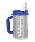 Hella Insulated 32 Oz Travel Tumbler For Cold Drinks With Leak Proof Snap Lid And Flex Straw, Double Wall Stainless Steel Cup.