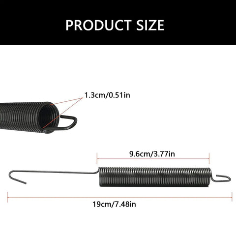 Two Piece Heavy Duty Dishwasher Door Springs Set For Home And Commercial Kitchens Beefy Metal Replacement Parts For Dishwashers Easy Install Prevents Door Slams And Accidental Drops, 19cm spring