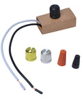 Smooth Rotary Dimmer Switch With Knob For 200 Watt Bulbs, 120 Volt Manual Control Replacement For Led Halogen And Incandescent Lights - includes various knob caps.