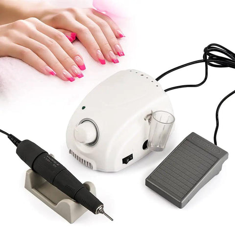 35K RPM Carbon Brush Micro Motor Drill Polishing Tool with ultra quiet smooth operation, ergonomic design, and dual lock chuck