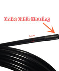 5mm 50ft Lined Bicycle Brake Cable Housing With 30 End Caps Black for smooth braking, shown coiled with labeled measurement