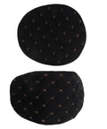 Kickass Black Plush Motorcycle Seat Cover With Dope QuickGrip Straps For Dirt Bikes And Mopeds Providing Cozy Winter Warmth, showing plush padded design.