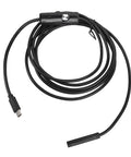 Coiled 7mm Industrial Endoscope with 2MP HD Camera and Type C USB and Micro USB Interfaces 2m Cable for tight spots inspections