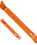 Two Piece Flat Pry Bar Set With Seven And A Half Inch Mini Pry Bar And Fifteen Inch Heavy Duty Nail Puller Claw Bar For DIY Kitchen Remodels Carbon Steel Corrosion Resistant Wonder Bar Prying Apart Boards