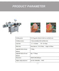 Heavy Duty Automatic Round Bottle Labeler With Quick Turntable And Smart Touchscreen Controls For Flawless Wrinkle Free Packaging And Hassle Free Operation Up To 3 Inch Bottles showing product parameters and specifications.