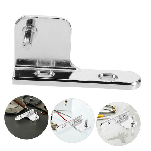 Heavy Duty Stainless Steel Refrigerator Door Hinge Assembly Replacement For Fridge And Freezer on gray surface