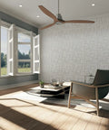Living room with Odessa EnduraWall 3D Decorative Wall Panels 19 5 8 In W X 19 5 8 In H White 20 Per Case Covers 53.49 Sq Ft textured wall.