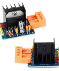 Adjustable Speed H Bridge DC Motor Drive Module With PWM Control And Power Indicator, 3A 75W Motor Controller For Bidirectional Motion, Ideal For Robotics, Automation, And DIY Projects, black heatsink and orange terminal
