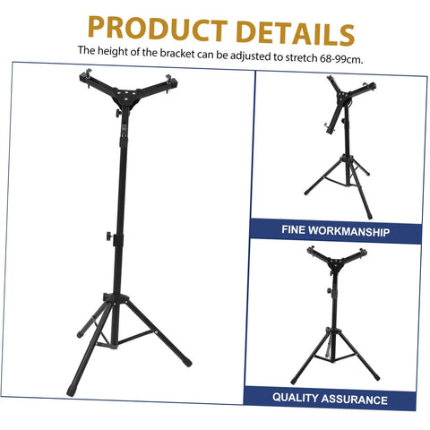 Heavy Duty Snare Drum Rack Built To Rock For Weekend Warriors And Pro Players Looking To Score Some Dope Percussion Gear With Kickass Alloy Stands Designed For Tight Stages And Home Jam Sessions, adjustable height 68-99cm.