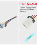 Chevy Ford Compatible Fuel Pump Connector Wiring Harness Pigtail Plug For Chevy Chrysler Dodge Ram 1500 GMC Pontiac Replacement Carter 888159 ACDelco PT1402 FPX 03 FA10002 888159 15306349