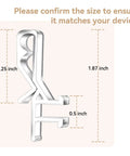 Clear Hidden Channel Valance Clips 1-7/8 Inch Set Of 22 For Wood And Faux Wood Blinds, heavy duty plastic measuring 1.25x1.87x0.5 inch.
