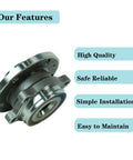 Front Wheel Bearing And Hub Assembly 513253 For Audi And VW With ABS Direct Fit with feature highlights.