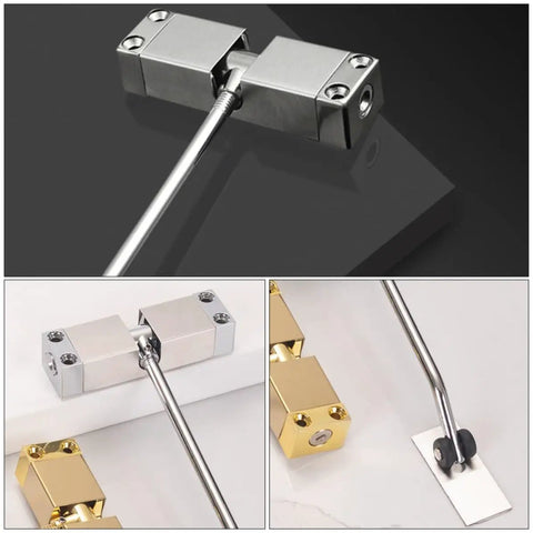 DIY Friendly Automatic Door Closer With Easy Install For Home Dorm And Mall Use Self Closing Door Controller in Aluminum and Steel