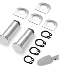 10-Piece Footpeg Mount Hardware Kit With Stainless Steel Bolts Pins And Spring Washers For Harley Touring Dyna Softail And Sportster Models 883 1200 From 1990 To 2024 Direct Replacement Complete Set, stainless steel parts