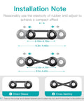 Installation guide for Universal Car Bumper Quick Release Kit with 4 Black Release Tabs and 12 O Ring Fasteners.