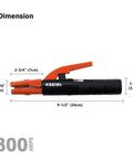 300 Amp Welding Electrode Holder With Allen Wrench And Ferrule For Reliable Arc Welding Built Tough Pro Grade Heavy Duty