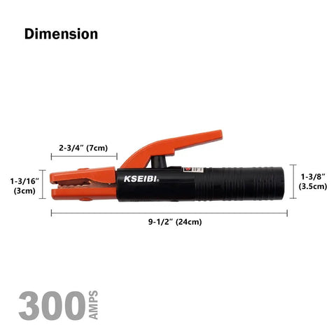 300 Amp Welding Electrode Holder With Allen Wrench And Ferrule For Reliable Arc Welding Built Tough Pro Grade Heavy Duty